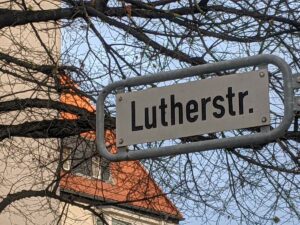 Lutherstraße (Straßenschild)