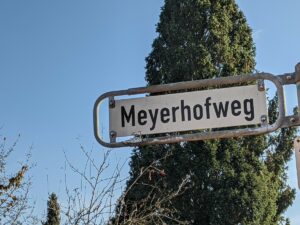 Meyerhofweg (Straßenschild)