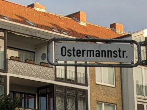 Ostermannstraße (Straßenschild)