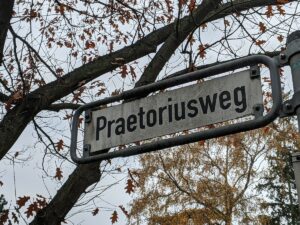Praetoriusweg (Straßenschild)