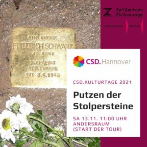 Putzen der Stolpersteine