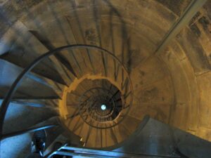 Wendeltreppe in der Säule