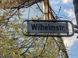 Wilhelmstraße (Straßenschild)