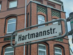 Hartmannstraße (Straßenschild)