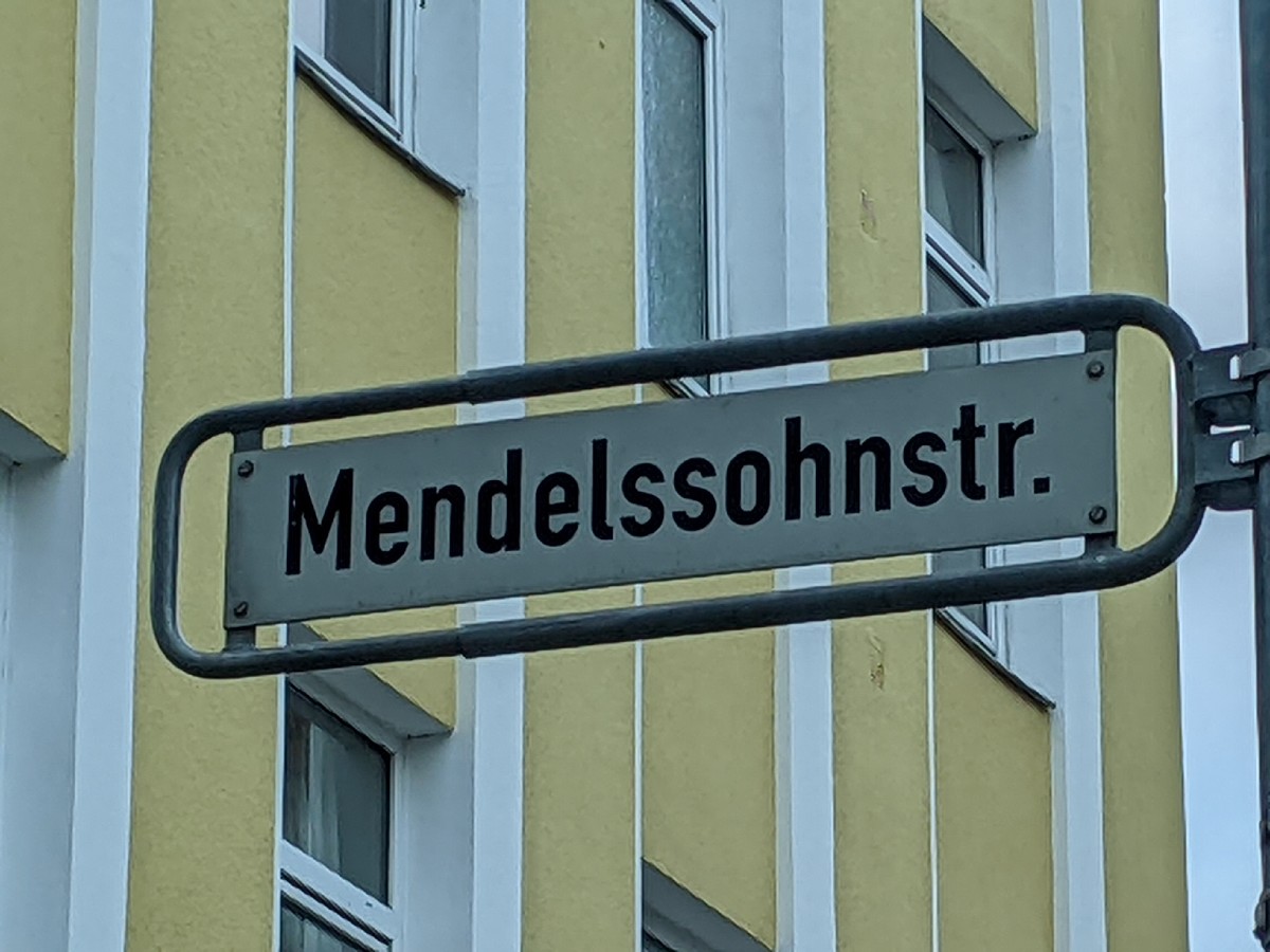 Mendelssohnstraße (Straßenschild)