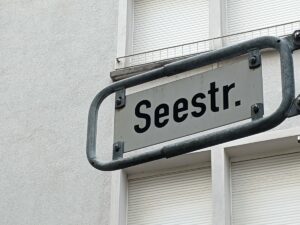 Seestraße (Straßenschild)