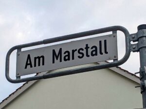 Am Marstall (Straßenschild)