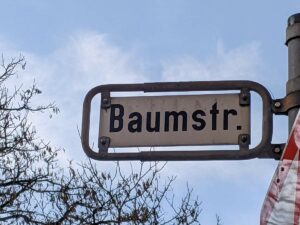 Baumstraße (Straßenschild)