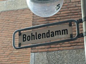Bohlendamm (Straßenschild)