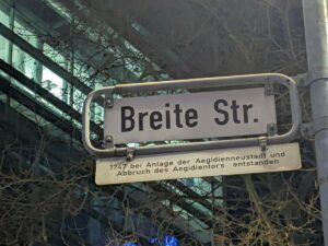 Breite Straße (Straßenschild)