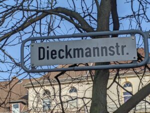 Dieckmannstraße (Straßenschild)