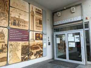 Eingang zum Stadtarchiv
