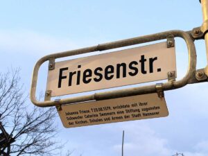 Friesenstraße (Straßenschild)