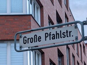 Große Pfahlstraße (Straßenschild)