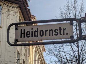 Heidornstraße (Straßenschild)