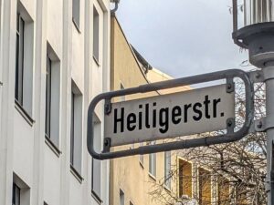 Heiligerstraße (Straßenschild)