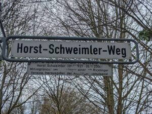Horst-Schweimler-Weg (Straßernschild)