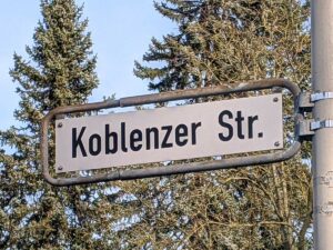 Koblenzer Straße (Straßenschild)
