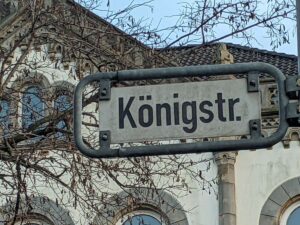 Königstraße (Straßenschild)