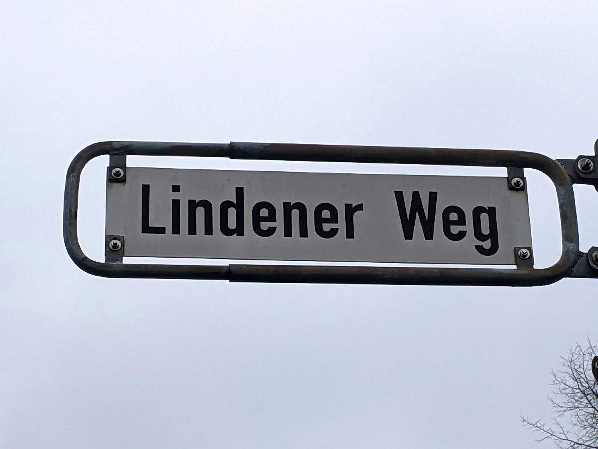 Lindener Weg (Straßenschild)