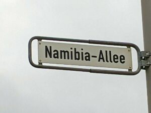 Namibia-Allee (Straßenschild)