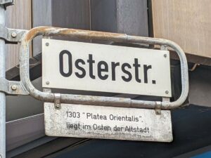 Osterstraße (Straßenschild)