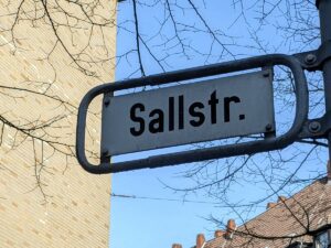 Sallstraße (Straßenschild)