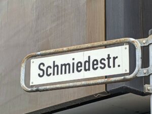 Schmiedestraße (Straßenschild)