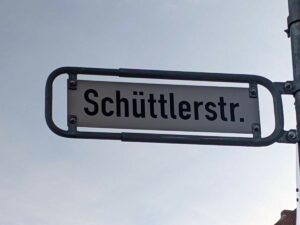 Schüttlerstraße (Straßenschild)