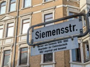 Siemensstraße (Straßenschild)