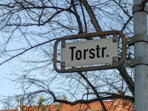 Torstraße (Straßenschild)
