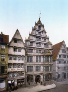 Original-Leibnizhaus in der Schmiedestraße 10 um 1900