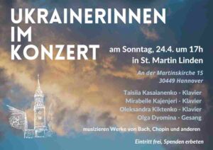 Plakat für das ukrainische Konzert