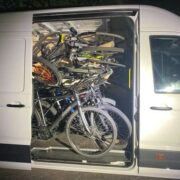 Transporter mit gestohlenen Fahrrädern