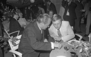 Rudorf Augstein mit Willy Brandt, 1970