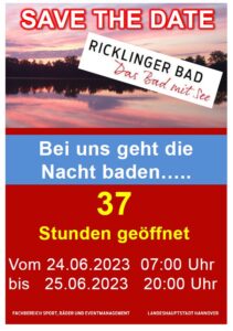 Nachtschwimmen im Ricklinger Bad