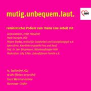 mutig. unbequem. laut.