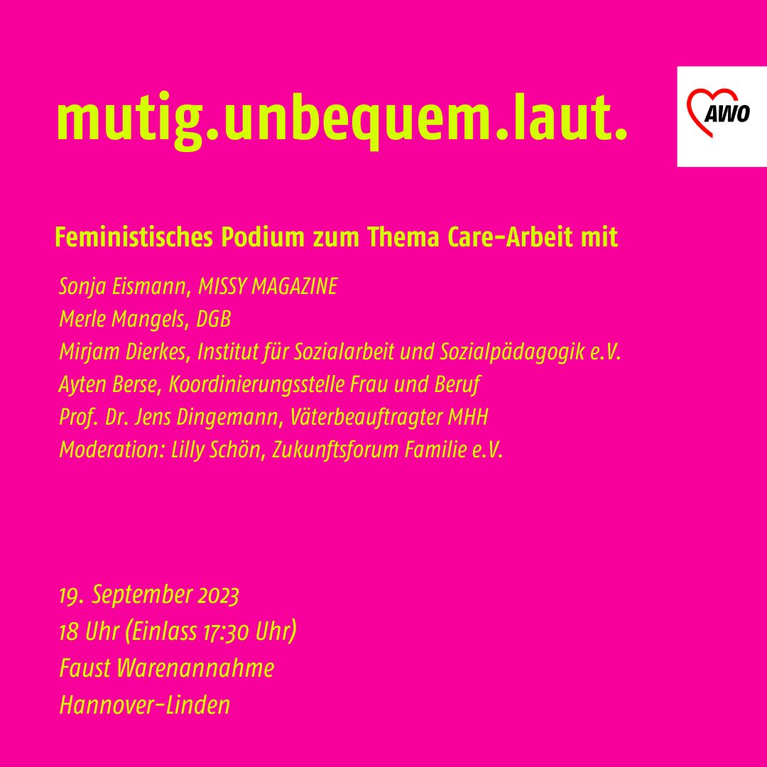 mutig. unbequem. laut.