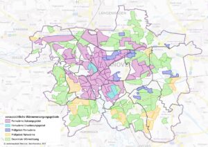 Wärmeversorgungsgebiete in der Stadt Hannover