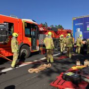 Die Feuerwehr Hannover im Einsatz auf der A2