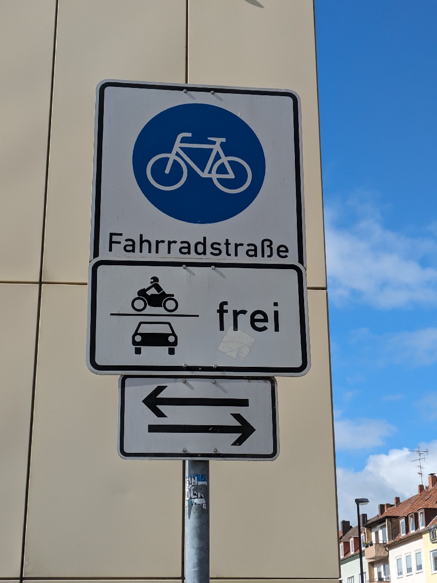 Fahrradstraße in Hannover